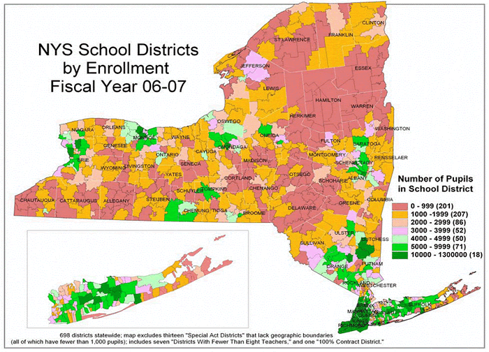 Chart - Enriched high school course offerings, rual vs. Merto New York School districs, SY 2001-02