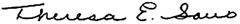 signature of Terry Savo
