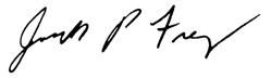 signature of Joe Frey